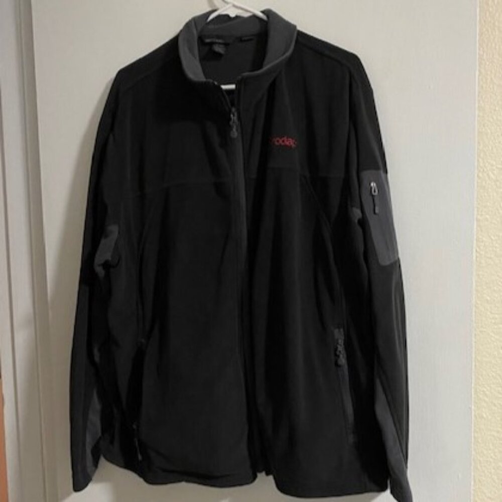 North End Logo Back and Grey Ladies Fleece Jacket